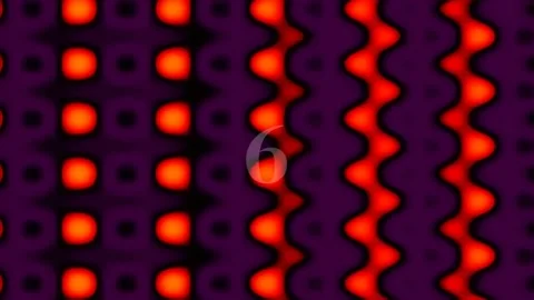 Abstract Retro Seamless Pattern Background with Vibrant Orange Red Curves Stock Footage 342095034