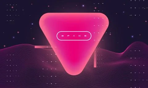 Abstract retro space background Stock Illustration