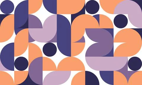 Abstract retro style of geometric pattern artwork style template. Stock Illustration