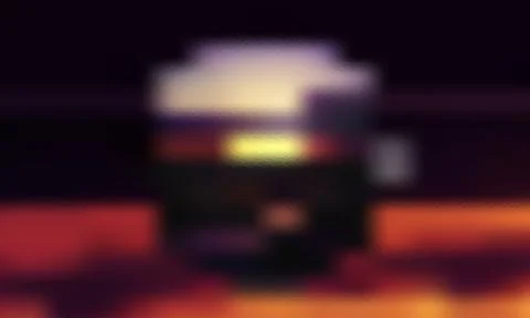 Abstract Retro Sunset Background with Vibrant Orange and Purple Blurred Textu 스톡 일러스트