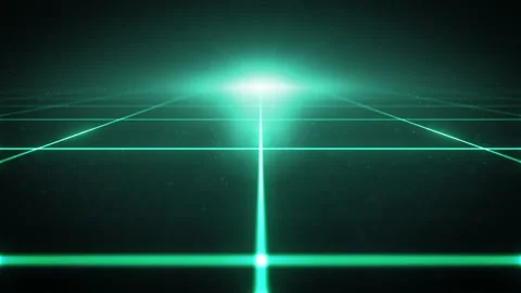 Abstract Retro Synthwave Fx Glowing Lines Background Loop Stock Footage 146027023