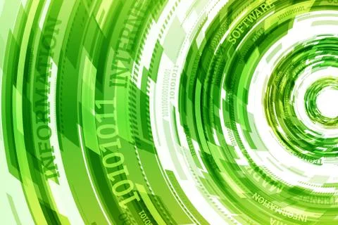 Abstract retro technology circles Stock Illustration