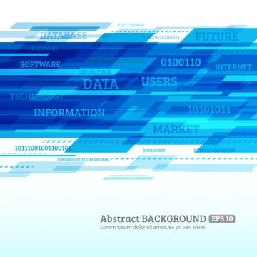 Abstract retro technology lines Stock Illustration