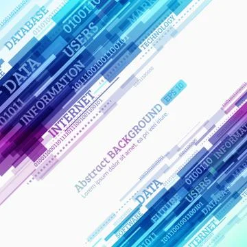 Abstract retro technology lines Stock Illustration