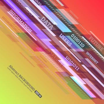 Abstract retro technology lines Stock Illustration