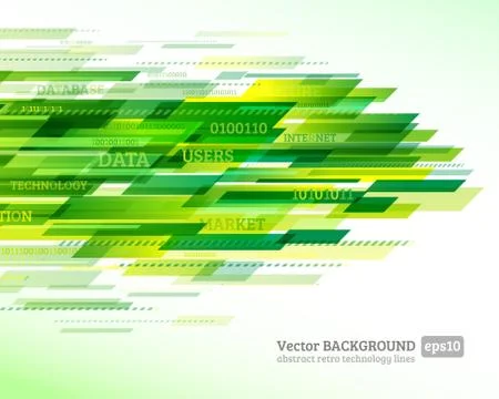 Abstract retro technology lines Stock Illustration