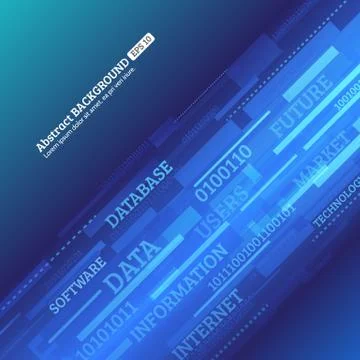 Abstract retro technology lines Stock Illustration