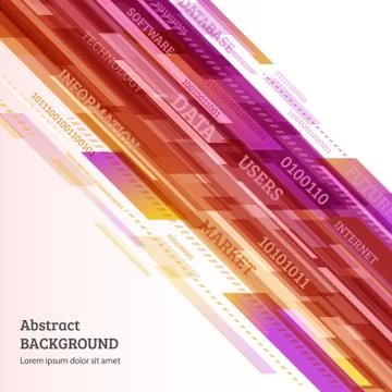 Abstract retro technology lines Stock Illustration