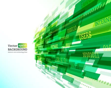 Abstract retro technology lines Stockillustratie