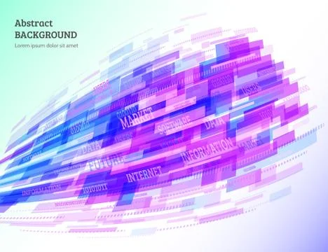 Abstract retro technology lines Stock Illustration