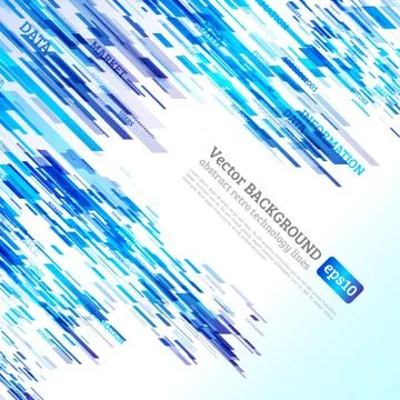 Abstract retro technology lines Illustrazione stock