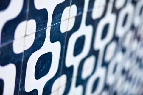 Abstract Retro Tile Pattern Background Stock Photos