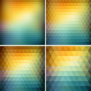 Abstract retro triangle  backgroun Stock Illustration