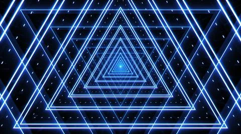 Abstract Retro Triangle Star VJ Loop Background Stock Illustration