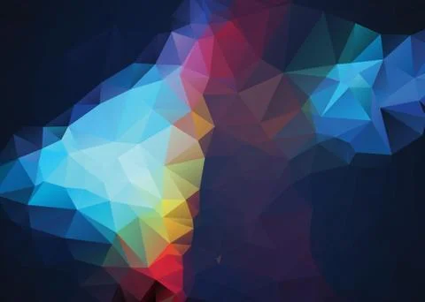 Abstract retro TriangleColor Background, Vector Stock Illustration