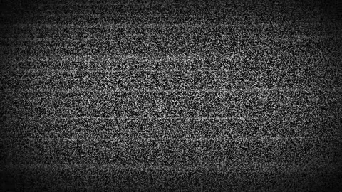 Abstract Retro TV Static Noise and Glitch Overlay. Video stock 336615171