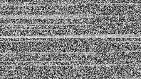 Abstract Retro TV Static Noise and Glitch Overlay. Vídeo Stock 336615173