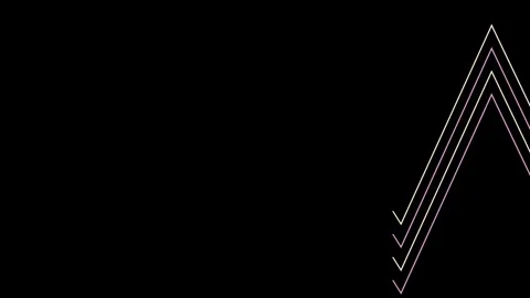 An abstract retro zig zag stripe pattern motion graphic design. Stock Footage 281359207
