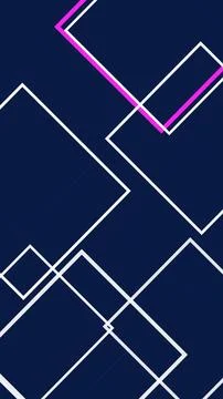 Abstract retro zigzag lines in magenta and white on a deep navy background .. Stock Illustration