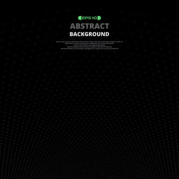 Abstract of reverse dots pattern in gradient black background. Stock Illustration