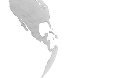 Abstract Reverse Grey and White Earth Rotating in White Outer Space 動画素材 211880567