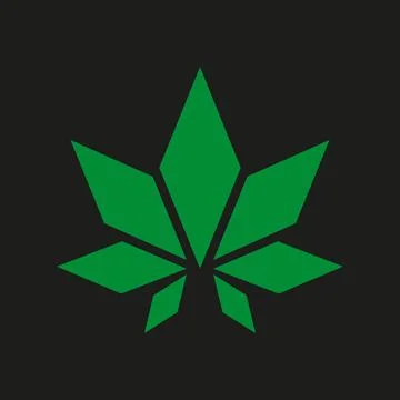 An abstract rhomb weed shaped vector illustration Stock Illustration