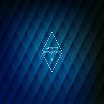 Abstract rhombic blue background Stock Illustration