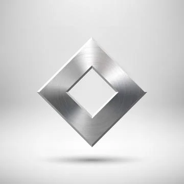 Abstract Rhombic Button Template Stock Illustration