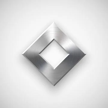 Abstract Rhombic Button Template Stock Illustration
