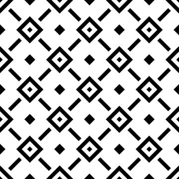 Abstract rhombus seamless pattern in diagonal arrangement. Retro design vector Stock Illustration