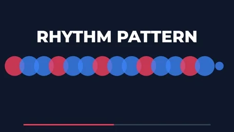 Abstract rhythm pattern visualization for modern data analysis or corporate.. Stock Footage 337656046