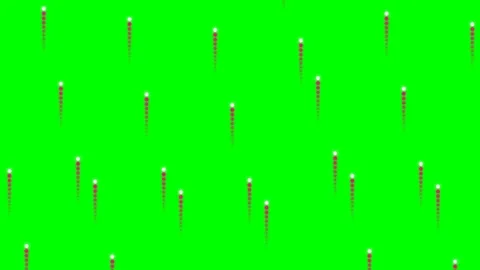 Abstract rhythmic pattern of vertical dashed lines on a bright green backgrou Stock Footage 340263327