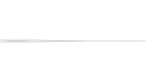 Abstract rhythmic pulse waves with black lines on white background. Stock Footage 337159336