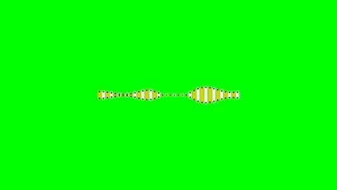 Abstract rhythmic sound wave visualization on a vibrant green background Stock Footage 340267775