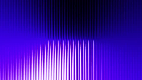 Abstract ribbed glass loop gradient motion background with blue purple white Stock Footage 348030430