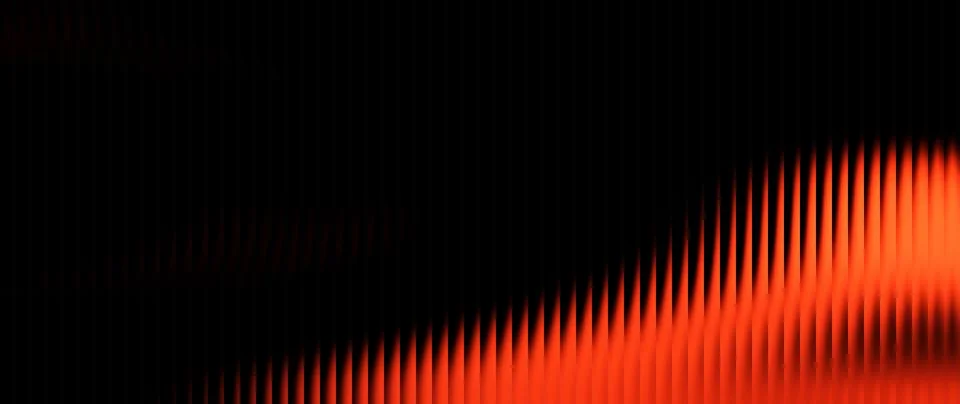 Abstract ribbed metallic backdrop featuring orange and amber colors and smo.. Stock Illustration