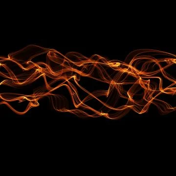 Abstract ribbon flame 스톡 일러스트