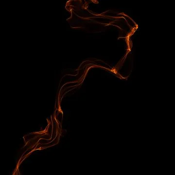 Abstract ribbon flame Stock Illustration