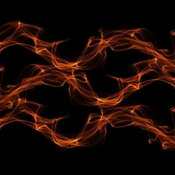 Abstract ribbon flame Stock Illustration