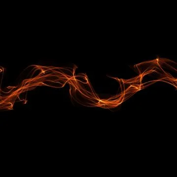 Abstract ribbon flame Stock Illustration