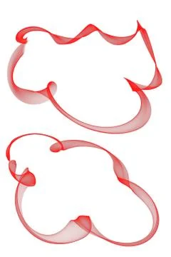 Abstract ribbon frames Stock Illustration