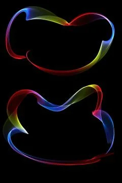 Abstract ribbon frames Stock Illustration