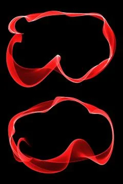 Abstract ribbon frames 스톡 일러스트