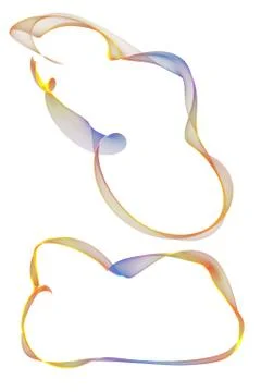 Abstract ribbon frames Stock Illustration