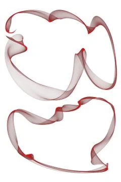 Abstract ribbon frames Stock Illustration