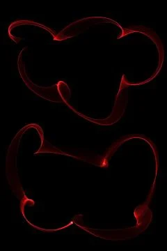 Abstract ribbon frames 스톡 일러스트