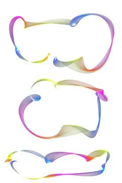 Abstract ribbon frames Stock Illustration