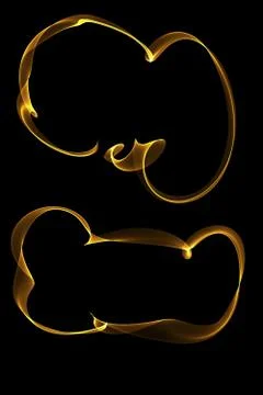 Abstract ribbon frames Stock Illustration