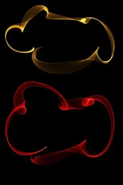 Abstract ribbon frames Stock Illustration