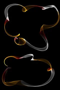 Abstract ribbon frames Stock Illustration